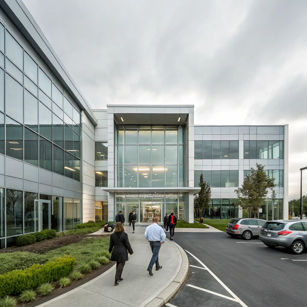 Modern office building